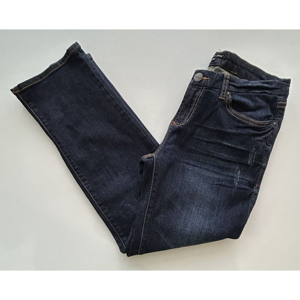 Dear John Denim Playback Straight Leg Jeans Size 28P Dark Wash